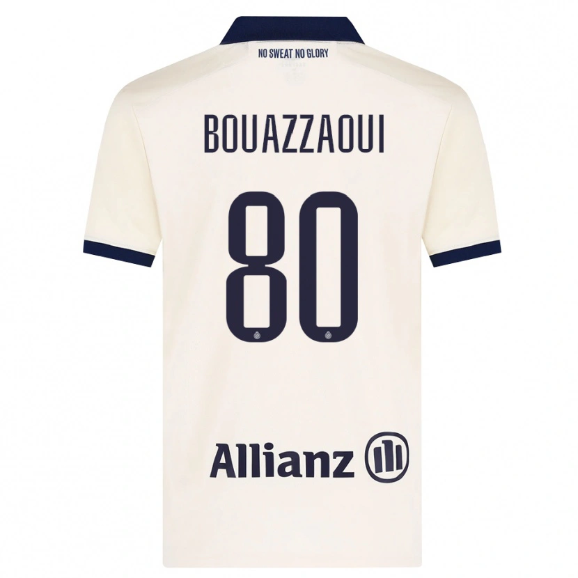 Danxen Kinder Ilyas Bouazzaoui #80 Beige Schwarz Auswärtstrikot Trikot 2026/27 T-Shirt Österreich