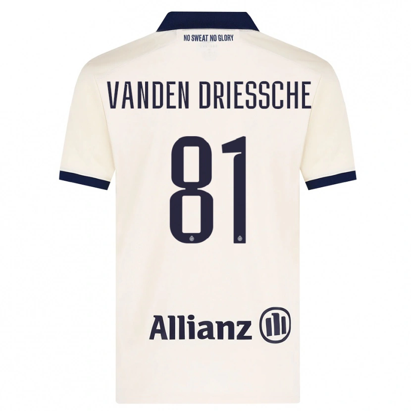 Danxen Kinder Argus Vanden Driessche #81 Beige Schwarz Auswärtstrikot Trikot 2026/27 T-Shirt Österreich