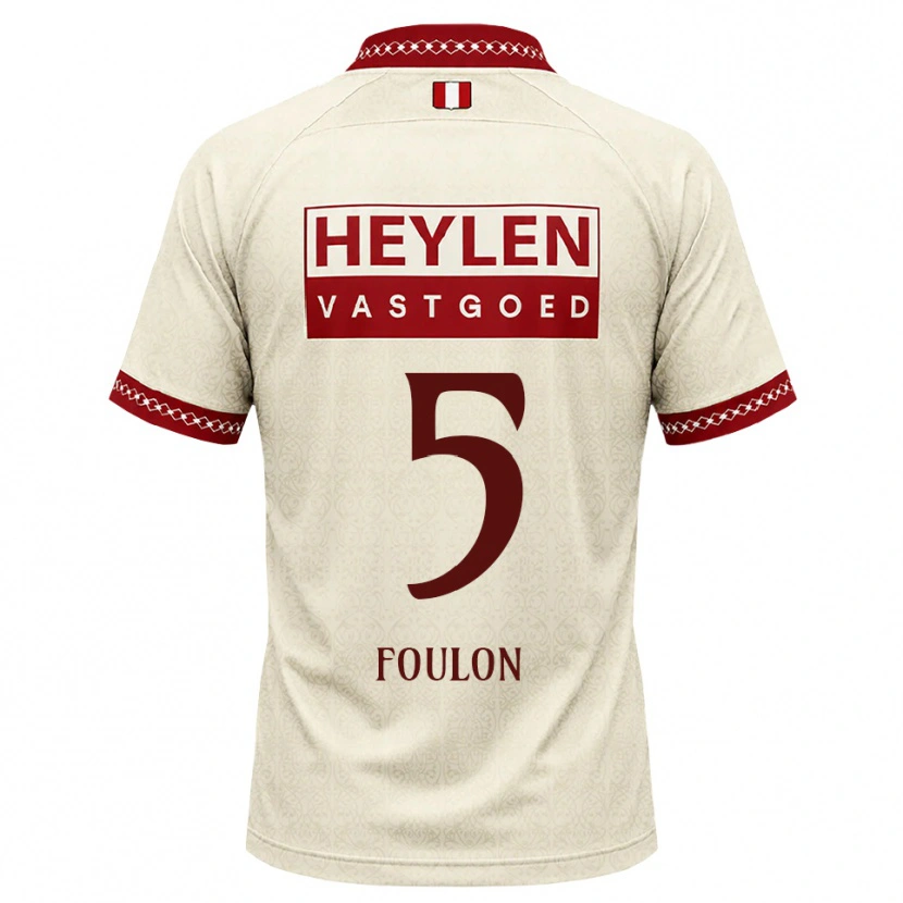 Danxen Kinder Daam Foulon #5 Beige Rot Auswärtstrikot Trikot 2026/27 T-Shirt Österreich