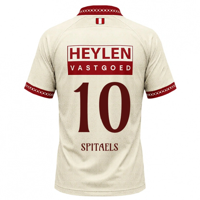 Danxen Kinder Nathan Spitaels #10 Beige Rot Auswärtstrikot Trikot 2026/27 T-Shirt Österreich