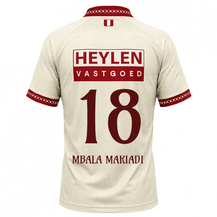 Danxen Kinder Ravi Mbala #18 Beige Rot Auswärtstrikot Trikot 2026/27 T-Shirt Österreich