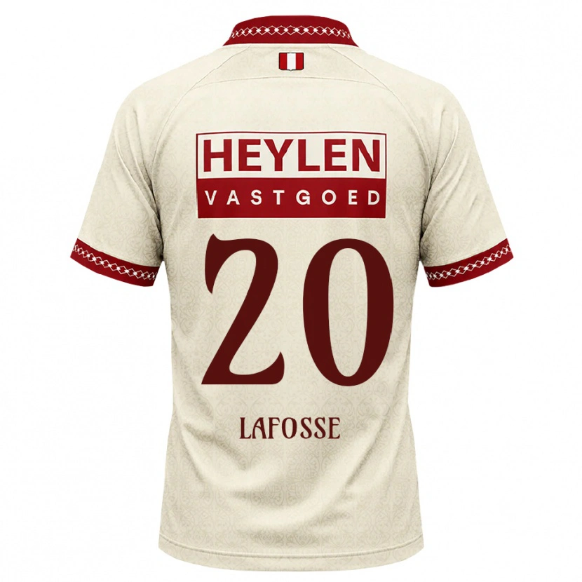 Danxen Kinder Jarne Lafosse #20 Beige Rot Auswärtstrikot Trikot 2026/27 T-Shirt Österreich