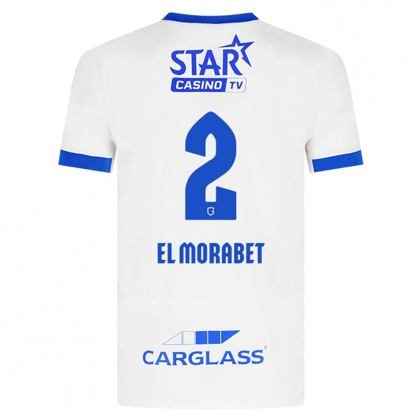 Danxen Kinder Sami El Morabet #2 Weiß Blau Auswärtstrikot Trikot 2026/27 T-Shirt Österreich