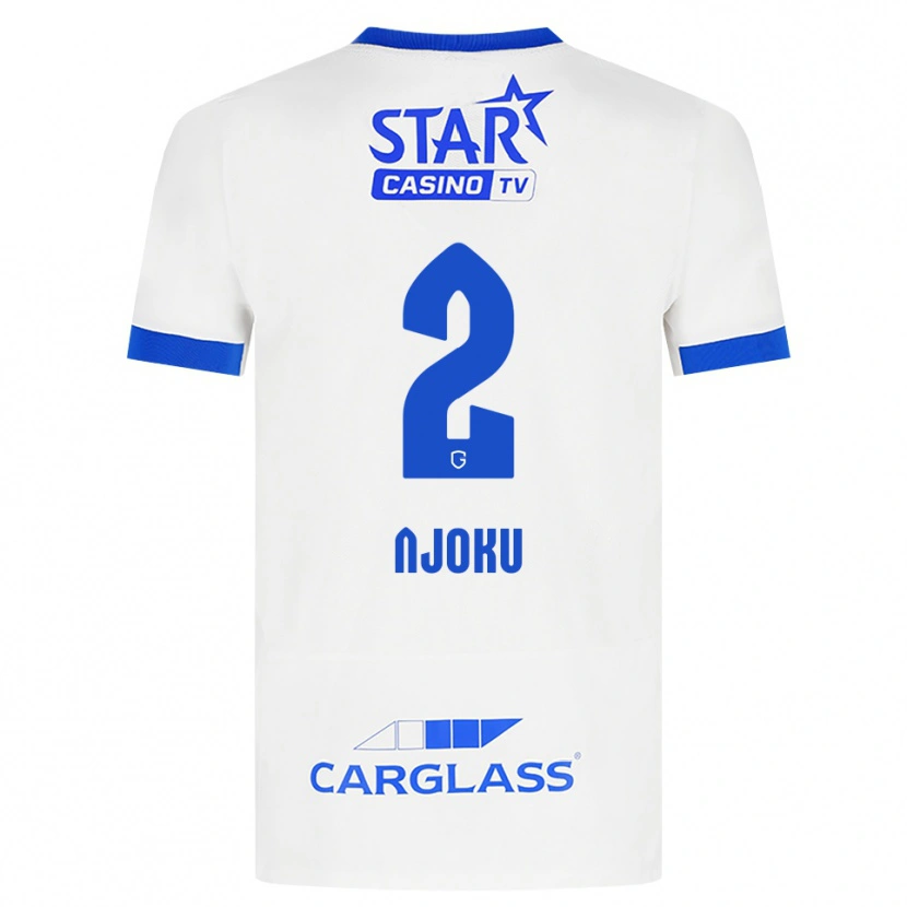 Danxen Kinder Junior Njoku #2 Weiß Blau Auswärtstrikot Trikot 2026/27 T-Shirt Österreich