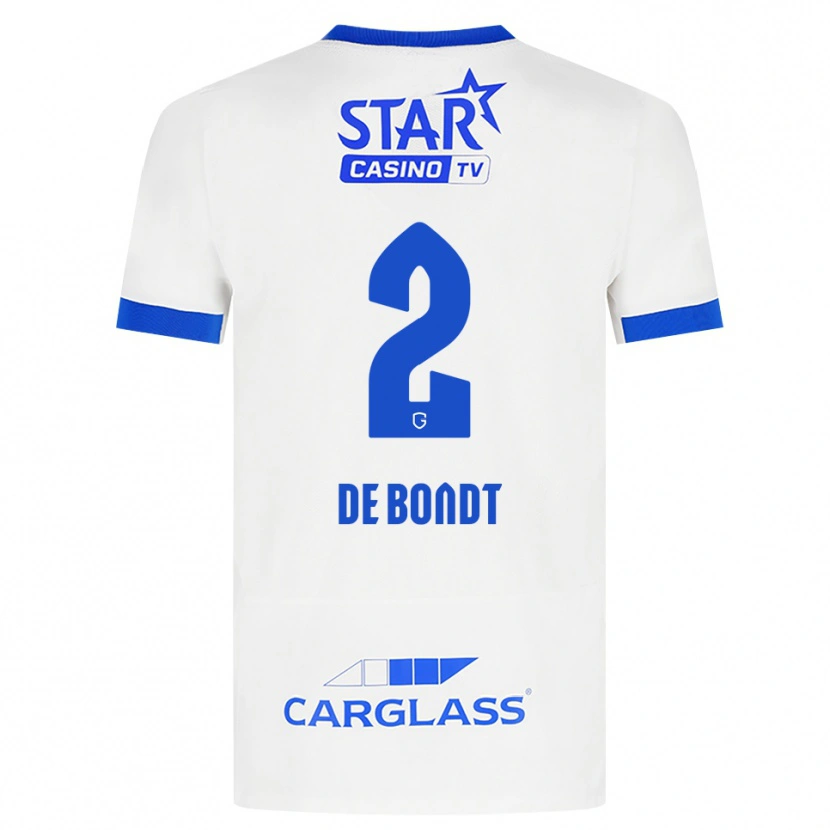 Danxen Kinder Marith De Bondt #2 Weiß Blau Auswärtstrikot Trikot 2026/27 T-Shirt Österreich