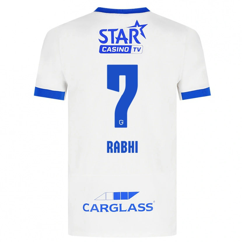 Danxen Kinder Ayman Rabhi #7 Weiß Blau Auswärtstrikot Trikot 2026/27 T-Shirt Österreich