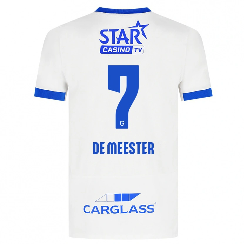 Danxen Kinder Thirsa De Meester #7 Weiß Blau Auswärtstrikot Trikot 2026/27 T-Shirt Österreich