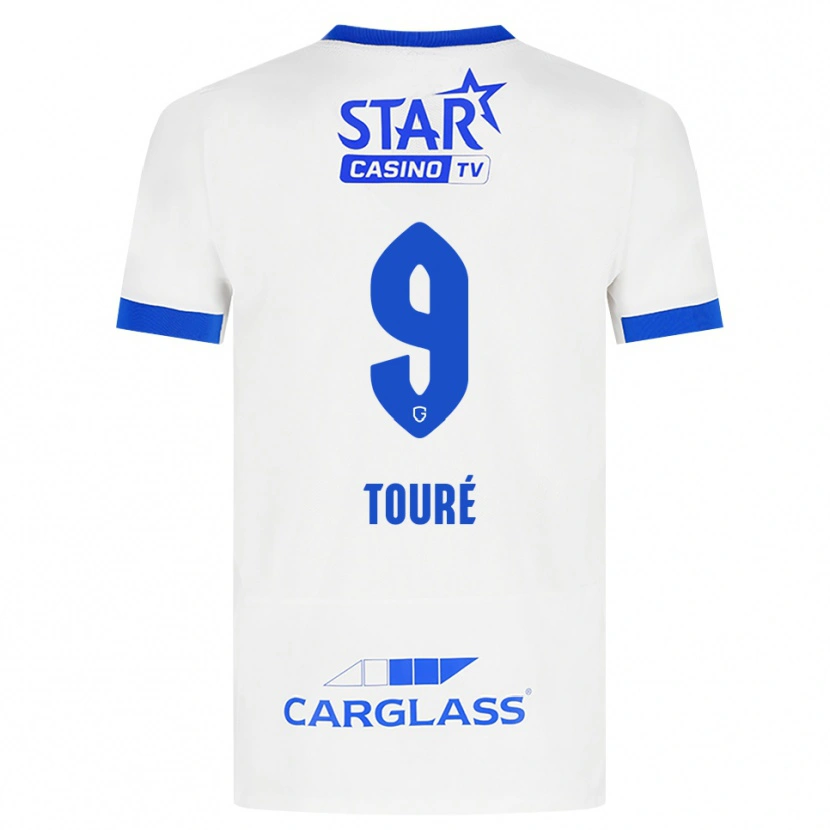 Danxen Kinder Saïdou Touré #9 Weiß Blau Auswärtstrikot Trikot 2026/27 T-Shirt Österreich