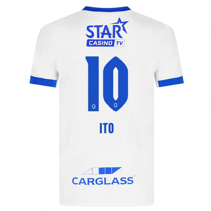 Danxen Kinder Junya Ito #10 Weiß Blau Auswärtstrikot Trikot 2026/27 T-Shirt Österreich