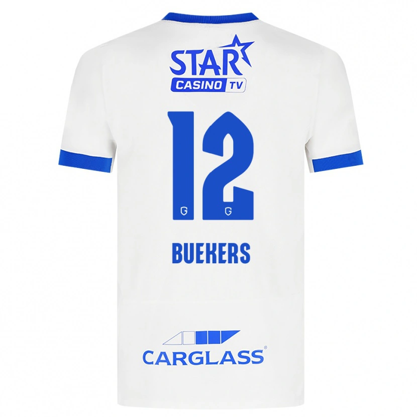 Danxen Kinder Maxime Buekers #12 Weiß Blau Auswärtstrikot Trikot 2026/27 T-Shirt Österreich