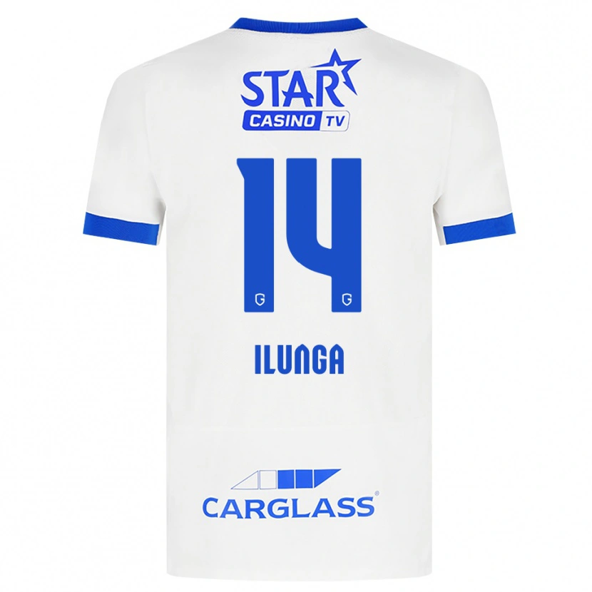 Danxen Kinder Riccardo Ilunga #14 Weiß Blau Auswärtstrikot Trikot 2026/27 T-Shirt Österreich