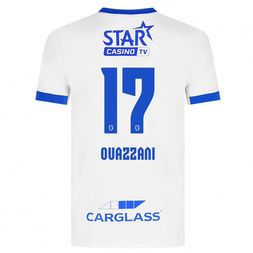 Danxen Kinder Fady Ouazzani #17 Weiß Blau Auswärtstrikot Trikot 2026/27 T-Shirt Österreich