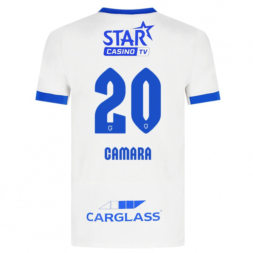 Danxen Kinder Ali Camara #20 Weiß Blau Auswärtstrikot Trikot 2026/27 T-Shirt Österreich