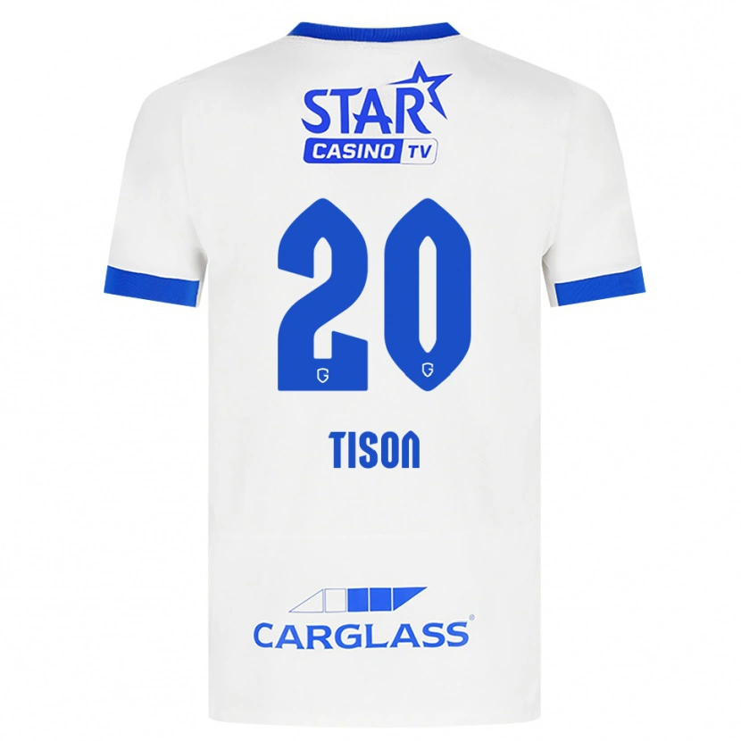 Danxen Kinder Charlotte Tison #20 Weiß Blau Auswärtstrikot Trikot 2026/27 T-Shirt Österreich