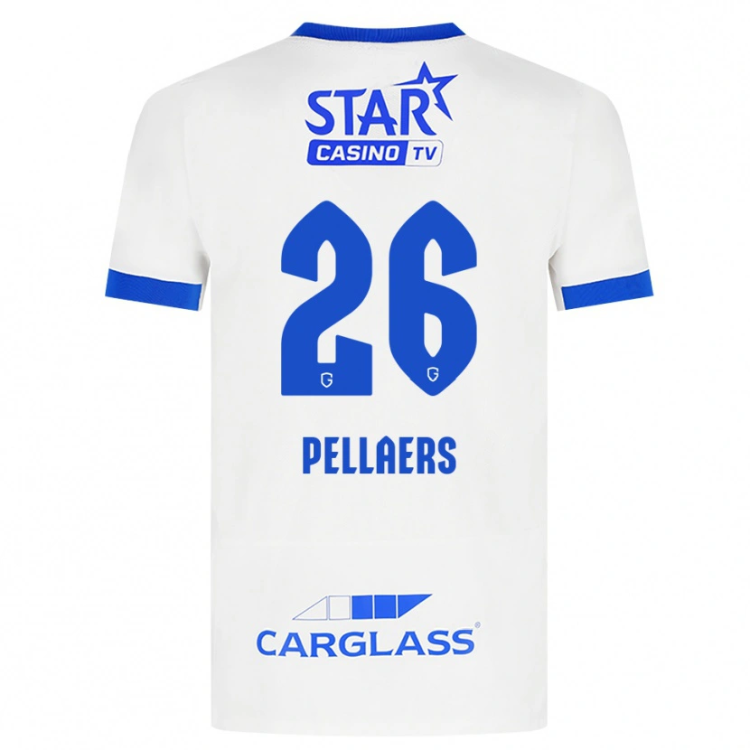 Danxen Kinder Amanuel Pellaers #26 Weiß Blau Auswärtstrikot Trikot 2026/27 T-Shirt Österreich