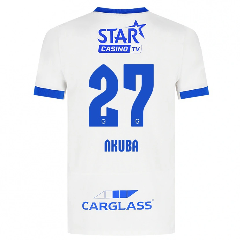 Danxen Kinder Ken Nkuba #27 Weiß Blau Auswärtstrikot Trikot 2026/27 T-Shirt Österreich