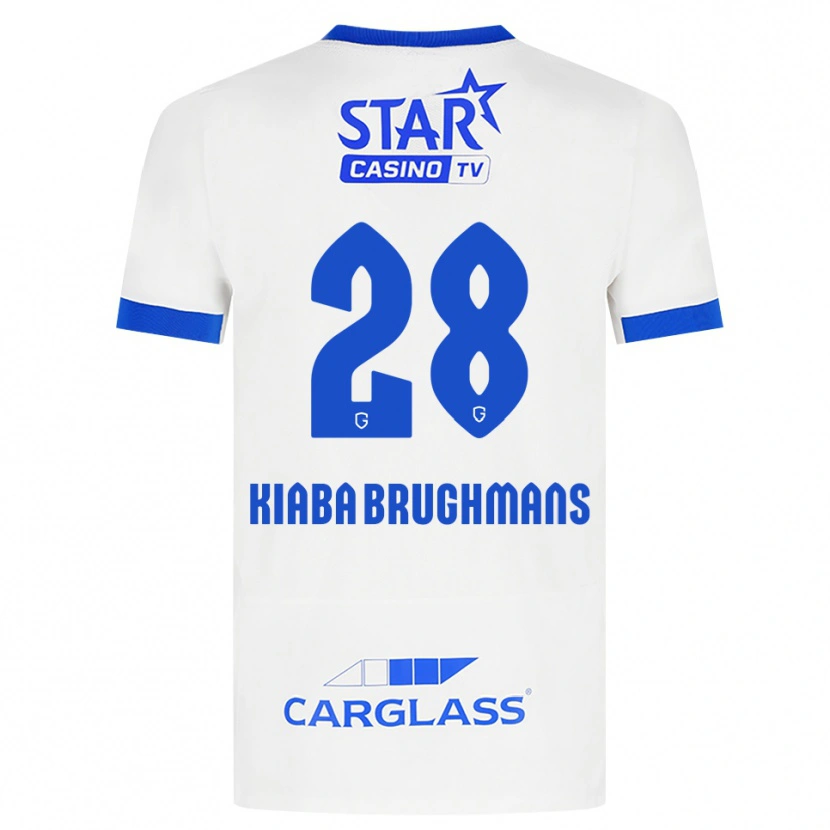 Danxen Kinder Lucca Brughmans #28 Weiß Blau Auswärtstrikot Trikot 2026/27 T-Shirt Österreich