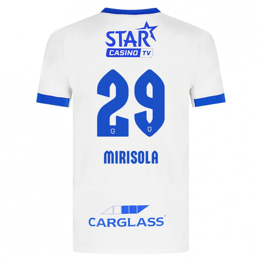 Danxen Kinder Robin Mirisola #29 Weiß Blau Auswärtstrikot Trikot 2026/27 T-Shirt Österreich