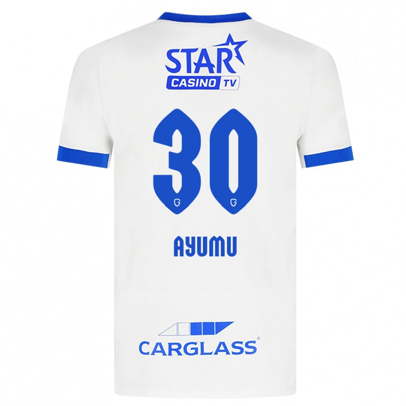 Danxen Kinder Ayumu Yokoyama #30 Weiß Blau Auswärtstrikot Trikot 2026/27 T-Shirt Österreich