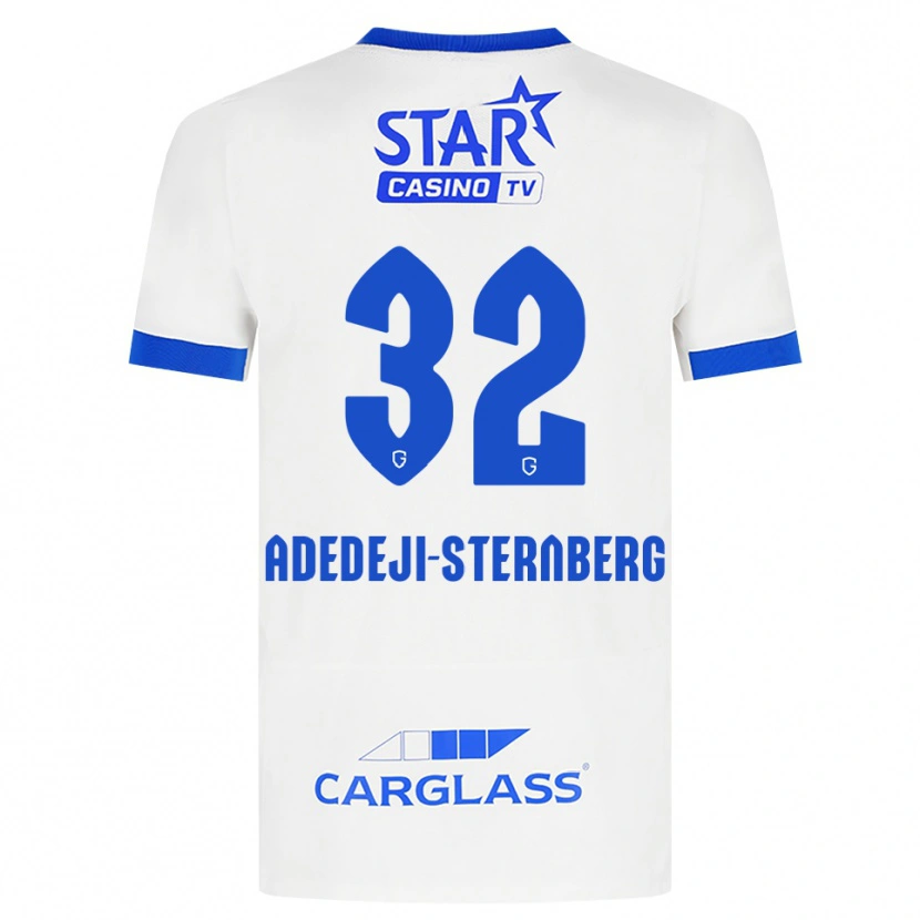 Danxen Kinder Noah Adedeji-Sternberg #32 Weiß Blau Auswärtstrikot Trikot 2026/27 T-Shirt Österreich