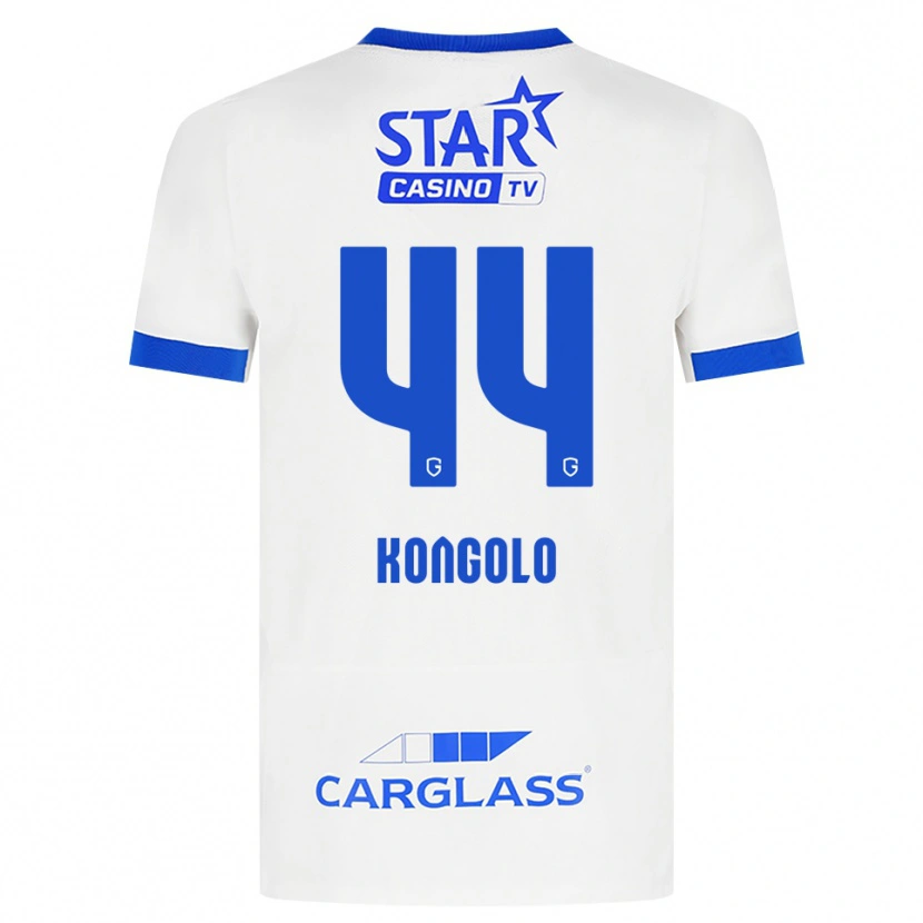 Danxen Kinder Josué Kongolo #44 Weiß Blau Auswärtstrikot Trikot 2026/27 T-Shirt Österreich