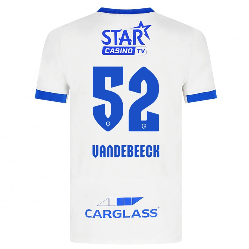 Danxen Kinder Emmely Vandebeeck #52 Weiß Blau Auswärtstrikot Trikot 2026/27 T-Shirt Österreich
