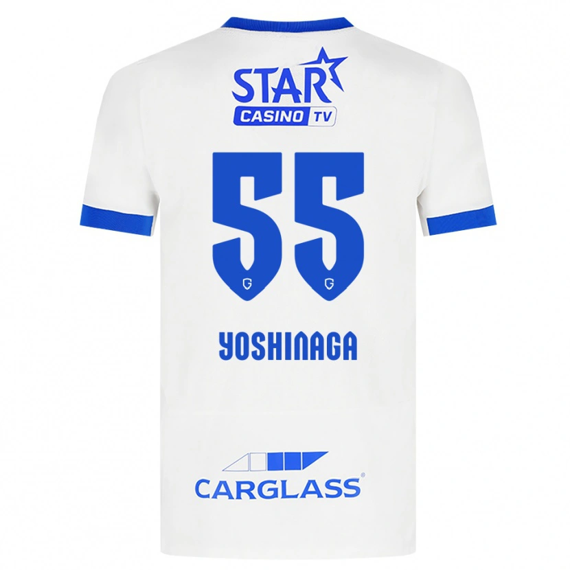 Danxen Kinder Yumeki Yoshinaga #55 Weiß Blau Auswärtstrikot Trikot 2026/27 T-Shirt Österreich