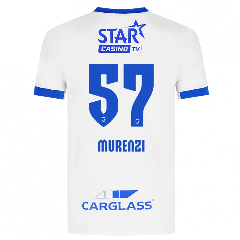 Danxen Kinder Aaron Murenzi #57 Weiß Blau Auswärtstrikot Trikot 2026/27 T-Shirt Österreich
