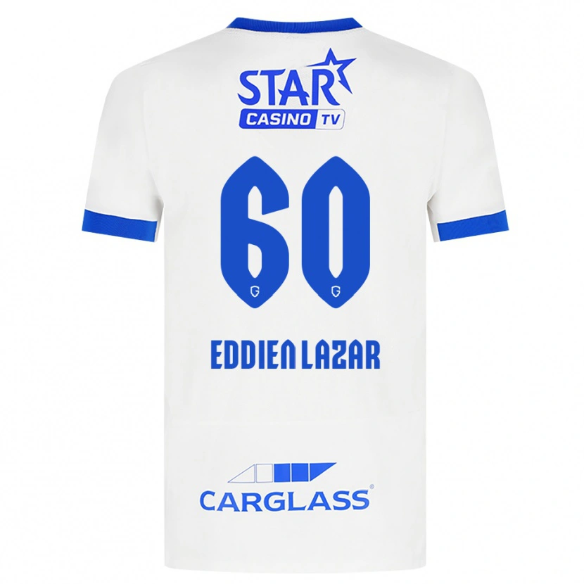 Danxen Kinder Saif Eddien Lazar #60 Weiß Blau Auswärtstrikot Trikot 2026/27 T-Shirt Österreich
