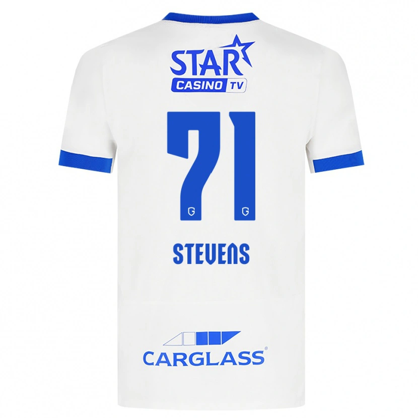 Danxen Kinder Brent Stevens #71 Weiß Blau Auswärtstrikot Trikot 2026/27 T-Shirt Österreich