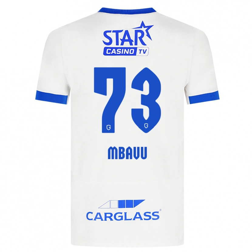 Danxen Kinder Elie Mbavu #73 Weiß Blau Auswärtstrikot Trikot 2026/27 T-Shirt Österreich