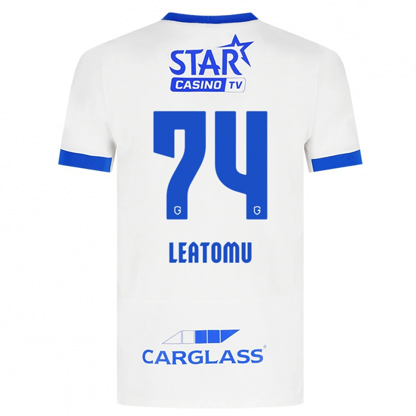Danxen Kinder Noa Leatomu #74 Weiß Blau Auswärtstrikot Trikot 2026/27 T-Shirt Österreich