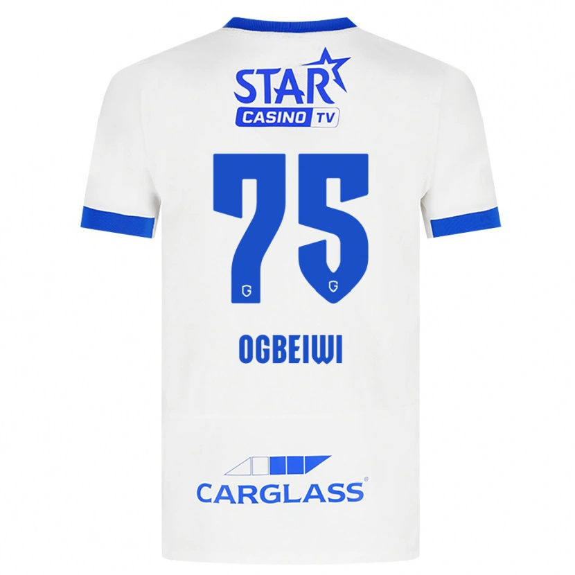 Danxen Kinder Precious Ogbeiwi #75 Weiß Blau Auswärtstrikot Trikot 2026/27 T-Shirt Österreich