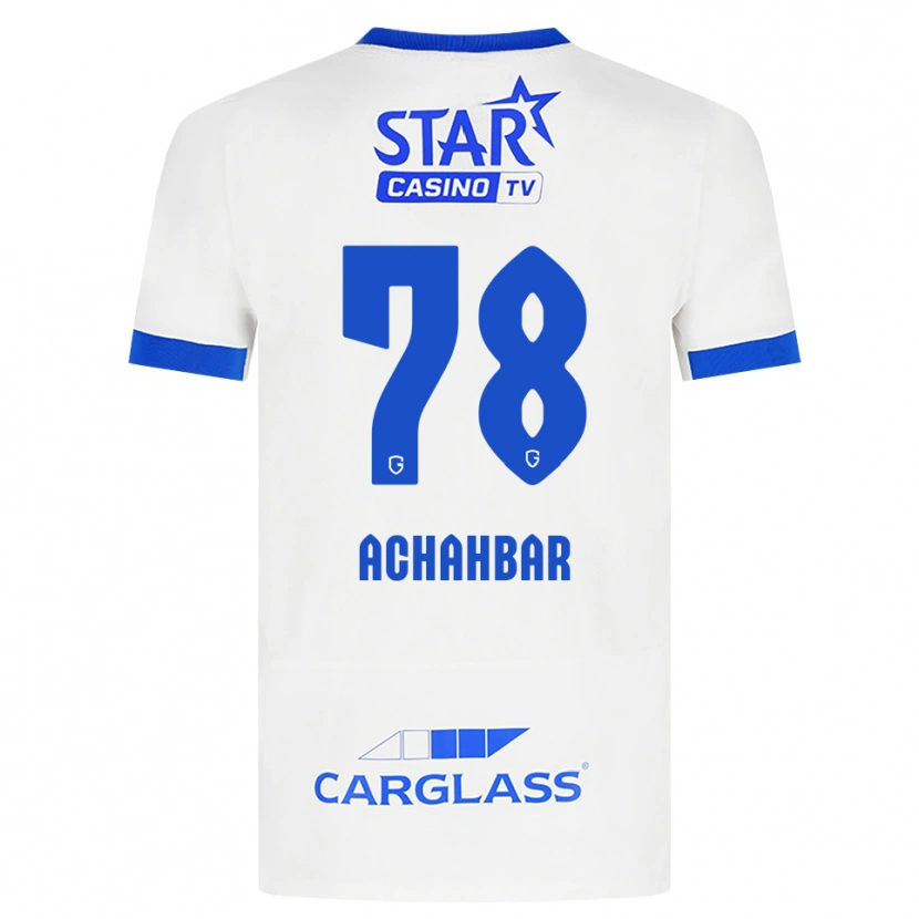 Danxen Kinder Kiyan Achahbar #78 Weiß Blau Auswärtstrikot Trikot 2026/27 T-Shirt Österreich