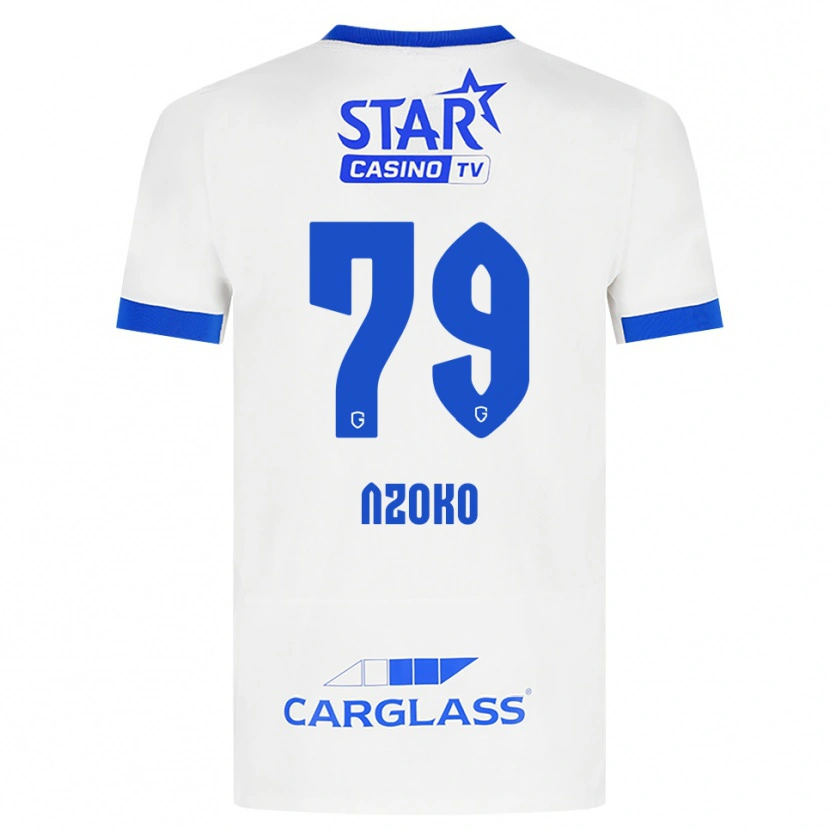 Danxen Kinder Djoully Nzoko #79 Weiß Blau Auswärtstrikot Trikot 2026/27 T-Shirt Österreich