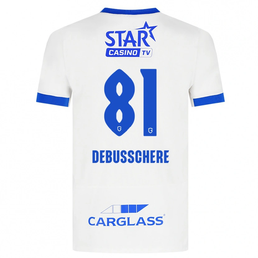 Danxen Kinder Vic Debusschere #81 Weiß Blau Auswärtstrikot Trikot 2026/27 T-Shirt Österreich