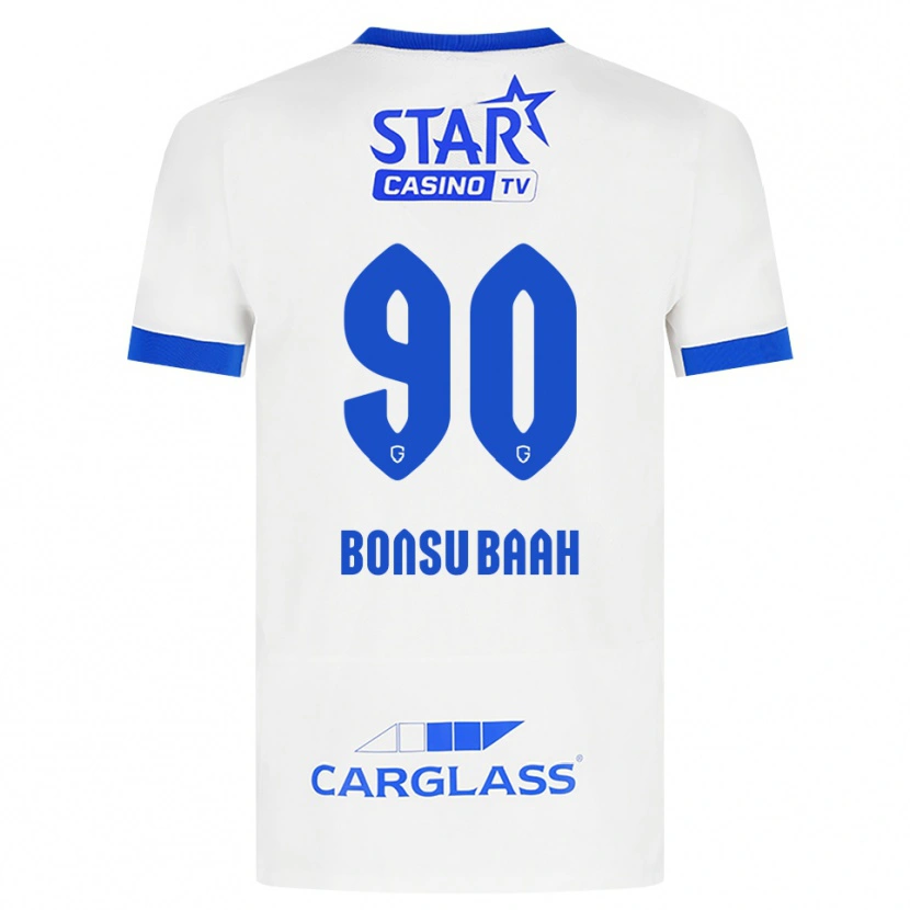 Danxen Kinder Christopher Bonsu Baah #90 Weiß Blau Auswärtstrikot Trikot 2026/27 T-Shirt Österreich