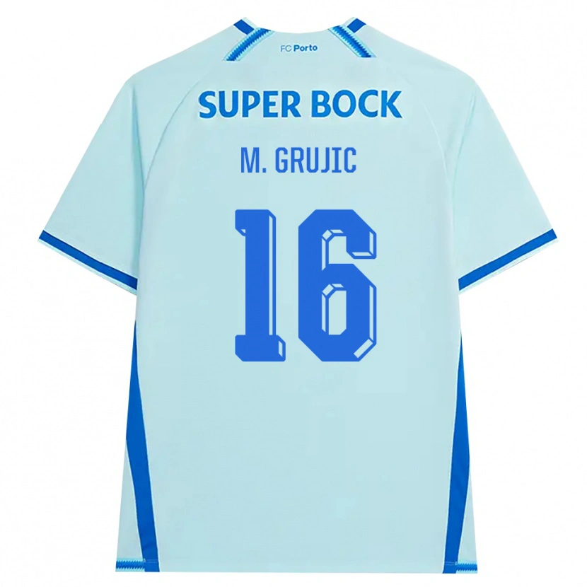 Danxen Kinder Marko Grujic #16 Hellcyan Blau Ausweichtrikot Trikot 2026/27 T-Shirt Österreich