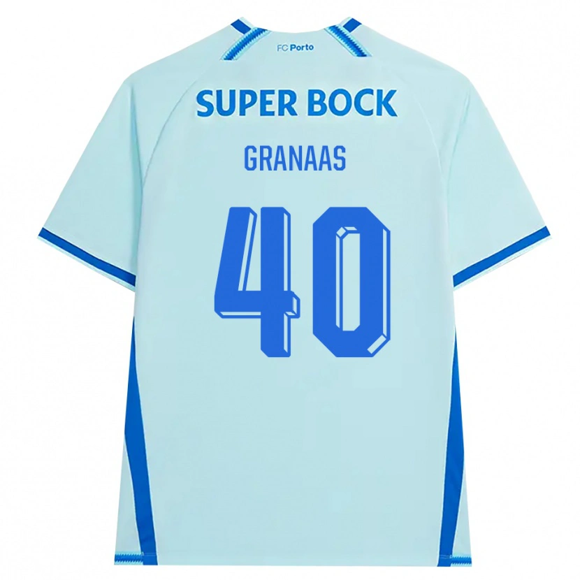 Danxen Kinder Eirik Granaas #40 Hellcyan Blau Ausweichtrikot Trikot 2026/27 T-Shirt Österreich