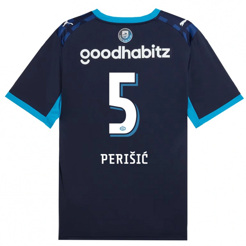 Danxen Kinder Ivan Perišić #5 Himmelblau Königlichblau Ausweichtrikot Trikot 2026/27 T-Shirt Österreich