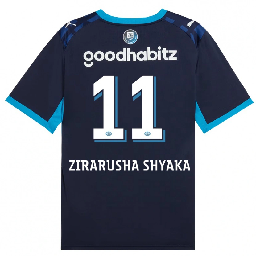 Danxen Kinder David Zirarusha Shyaka #11 Himmelblau Königlichblau Ausweichtrikot Trikot 2026/27 T-Shirt Österreich