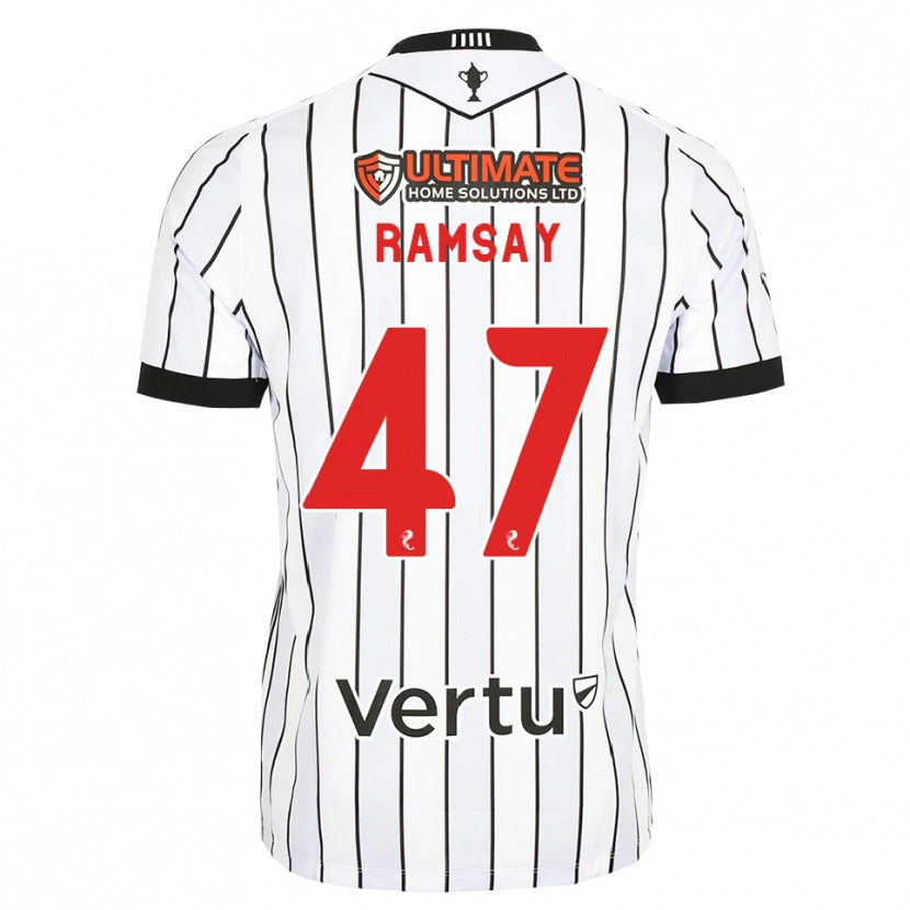 Danxen Kinder Calvin Ramsay #47 Weiß Schwarz Rot Heimtrikot Trikot 2026/27 T-Shirt Österreich