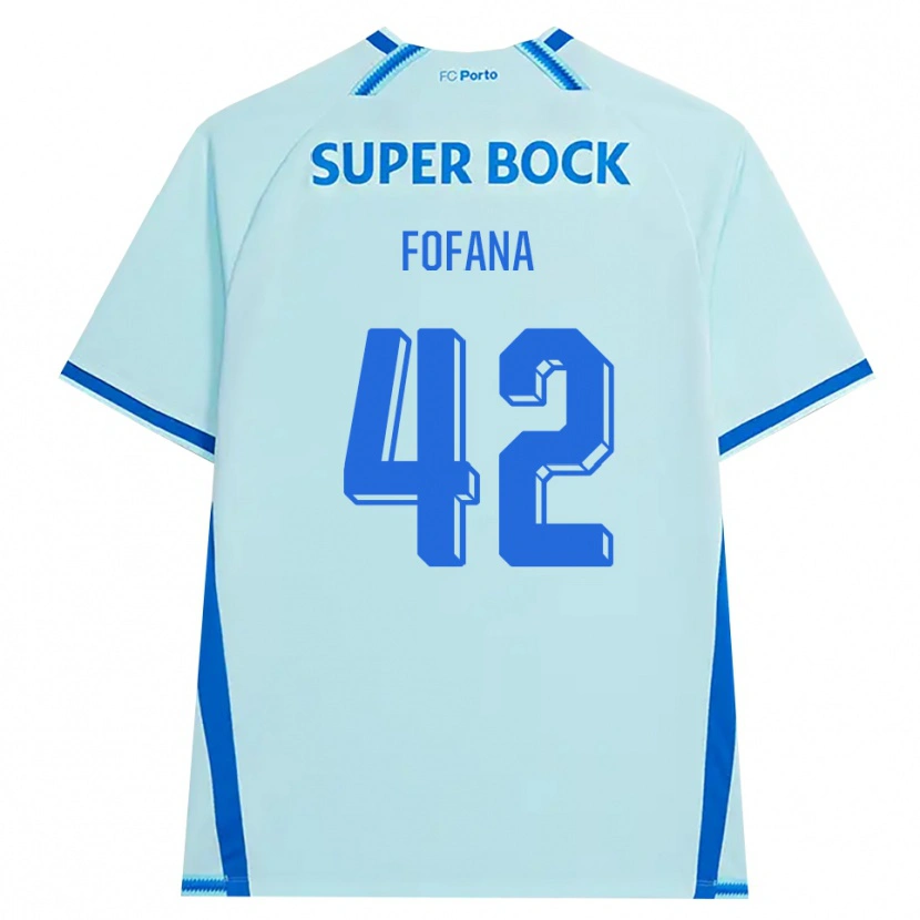Danxen Kinder Seko Fofana #42 Hellcyan Blau Ausweichtrikot Trikot 2026/27 T-Shirt Österreich
