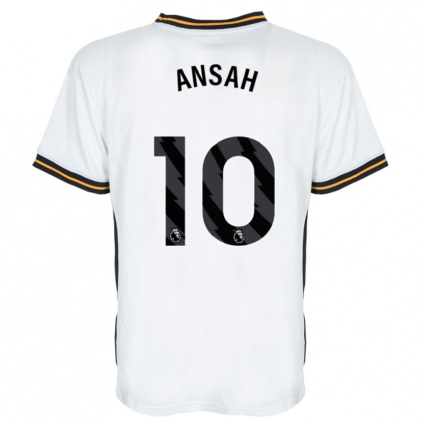 Danxen Kinder Ilyas Ansah #10 Weiß Orange Schwarz Auswärtstrikot Trikot 2026/27 T-Shirt Österreich