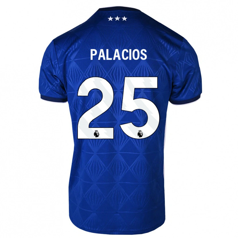 Danxen Kinder Exequiel Palacios #25 Mittelblau Weiß Rot Heimtrikot Trikot 2026/27 T-Shirt Österreich