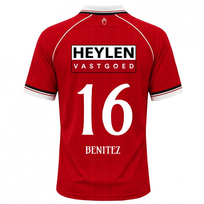 Danxen Herren Mauricio Benítez #16 Rot Weiß Schwarz Heimtrikot Trikot 2026/27 T-Shirt Österreich