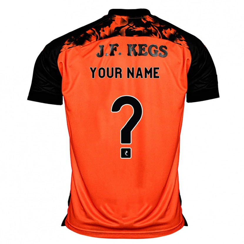 Danxen Herren Ihren Namen #0 Orange Schwarz Weiß Heimtrikot Trikot 2026/27 T-Shirt Österreich