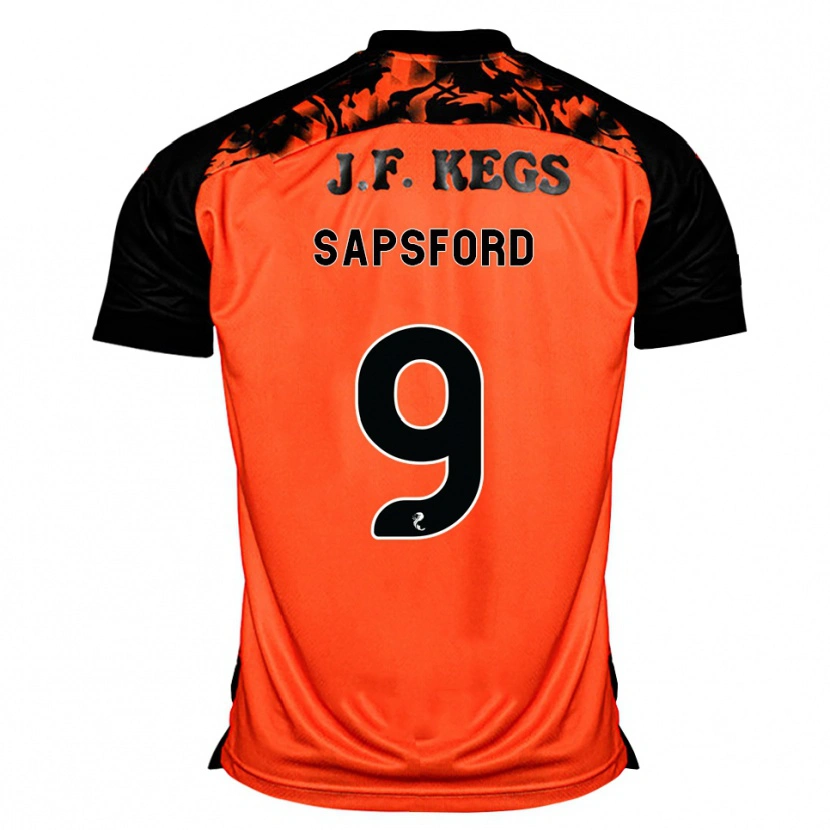 Danxen Herren Zachary Sapsford #9 Orange Schwarz Weiß Heimtrikot Trikot 2026/27 T-Shirt Österreich