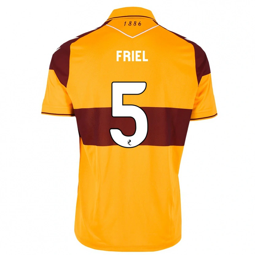 Danxen Herren Jon-Joe Friel #5 Maroon Orange Heimtrikot Trikot 2026/27 T-Shirt Österreich