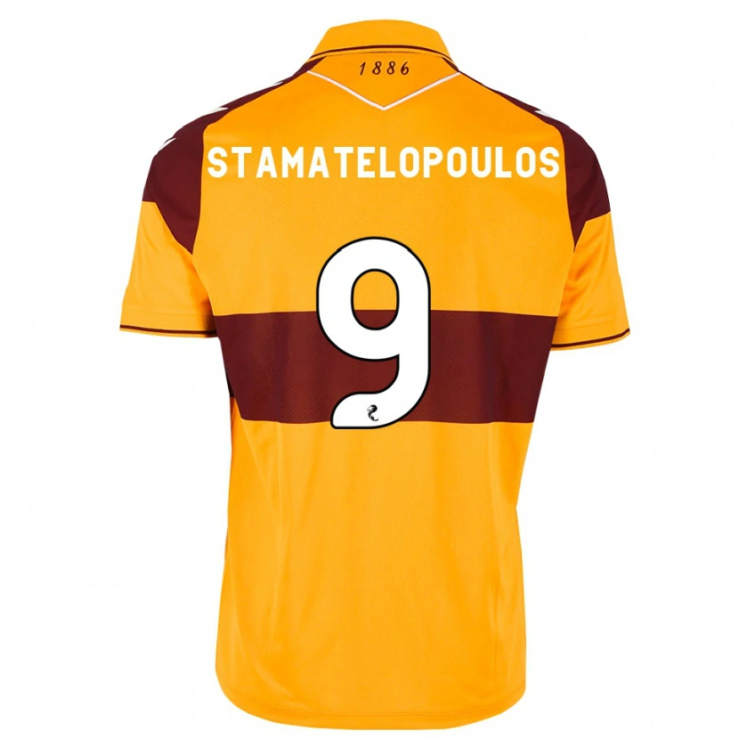 Danxen Herren Apostolos Stamatelopoulos #9 Maroon Orange Heimtrikot Trikot 2026/27 T-Shirt Österreich